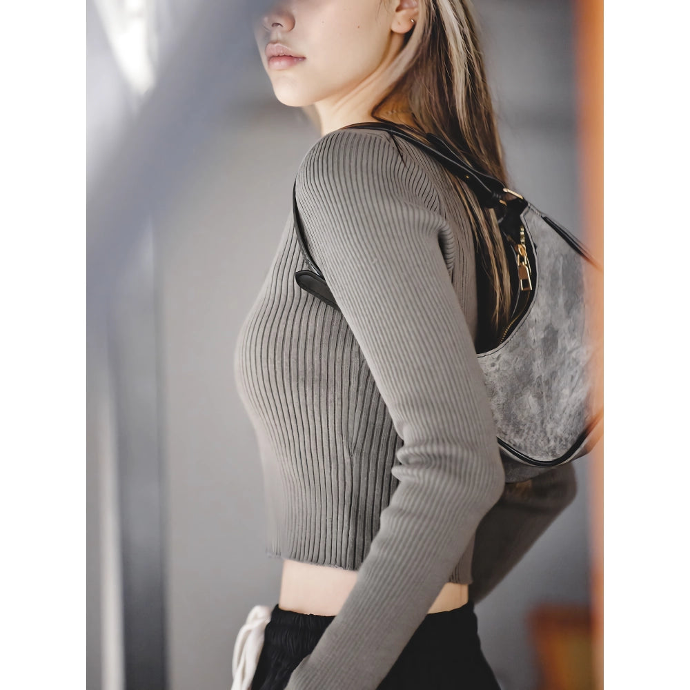 Retro Knitted V-Neck Sweater