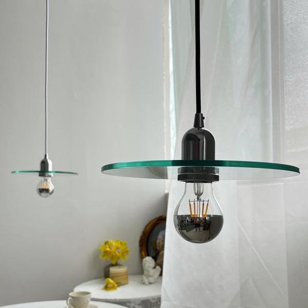 Modern Clear Glass Pendant Light for Dining & Bedrooms