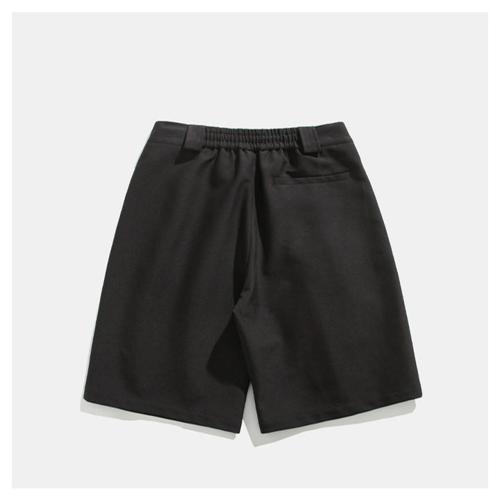 Real Shot Simple Straight Casual Suit Shorts