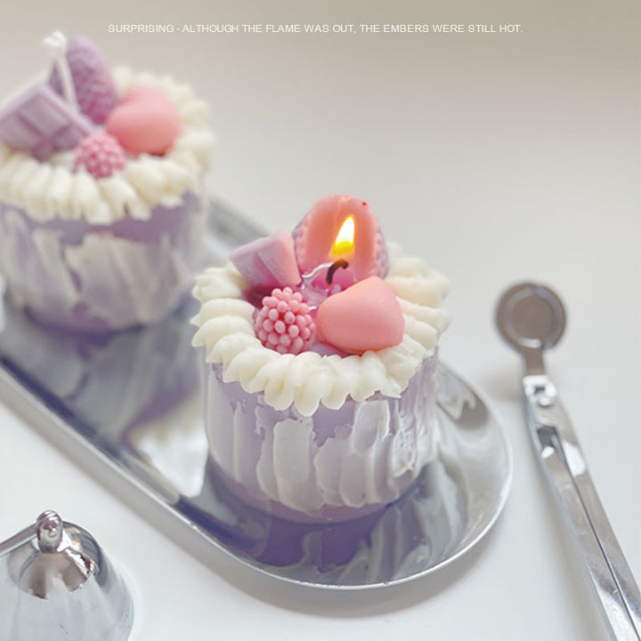 Cake Aromatherapy Candle Bedroom Fragrance Decoration Niche Special Gift Suit Hand