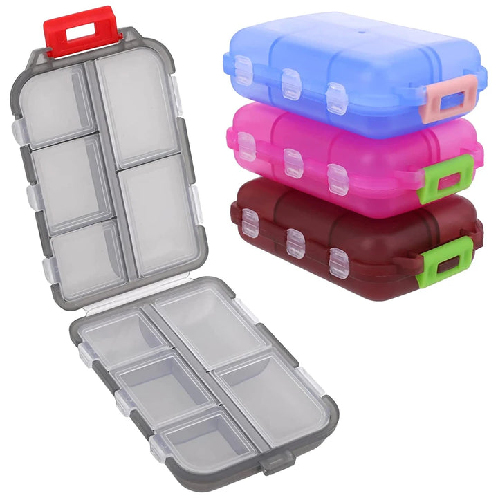 Travel Pill Organizer Pocket Portable Pill Case with 10 Compartments