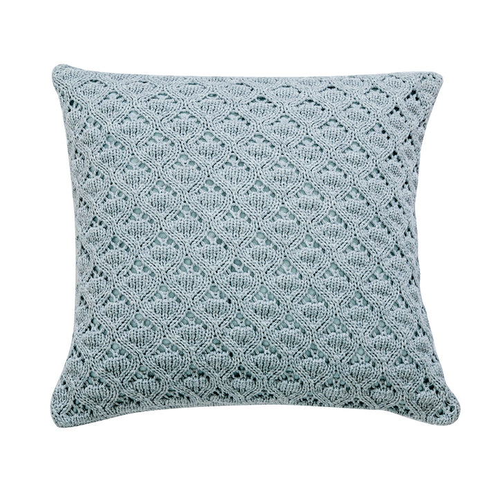 Scandinavian Style Diamond Knit Cushion Cover - Hollow-Out Pure Color Pillow Case