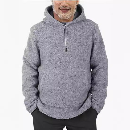 Men's Hoodie Loose Casual Zipper Hooded Sweater