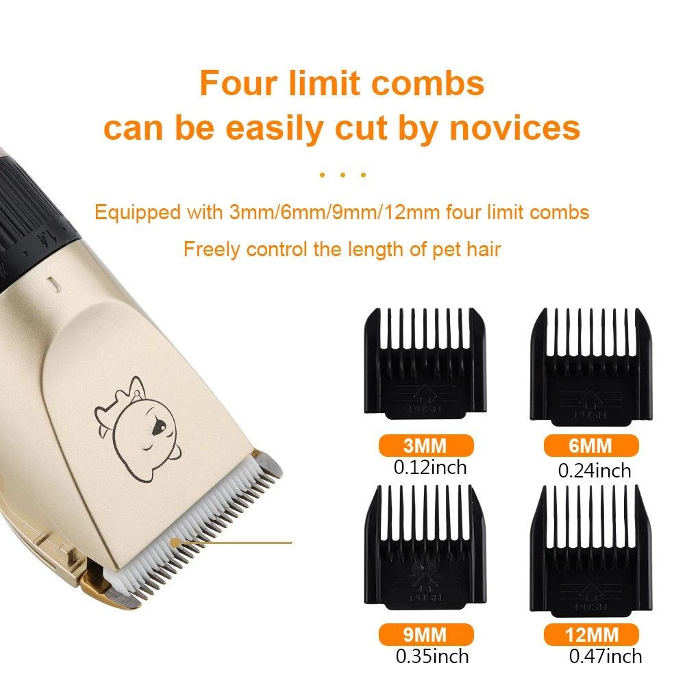 Professional USB Rechargeable Pet Hair Grooming Clipper