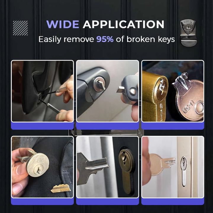 Broken Key Extraction Tool Set - Effortless Lock Repair Solution