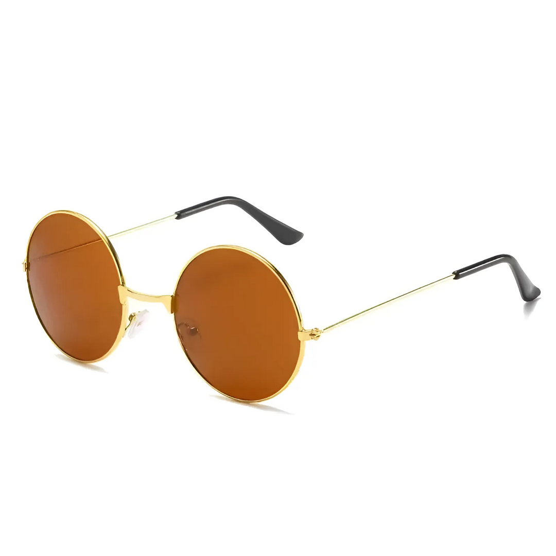 Stylish Retro Round Metal Sunglasses