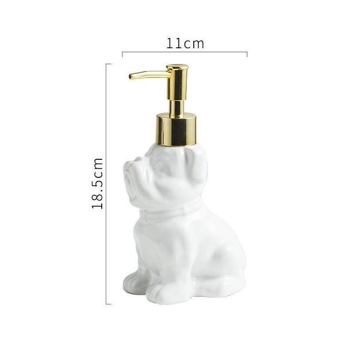 280ML Ceramic Dog-Shaped Soap Dispenser