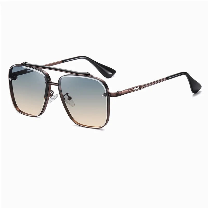 Luxury Gradient Pilot Sunglasses for Men