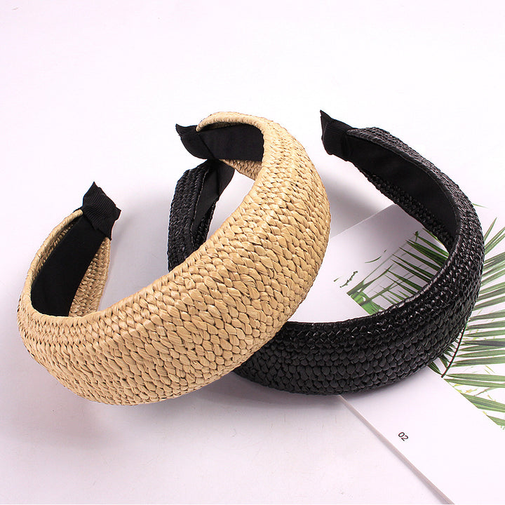 Fashionable Solid Color Knotted Headbands for Women