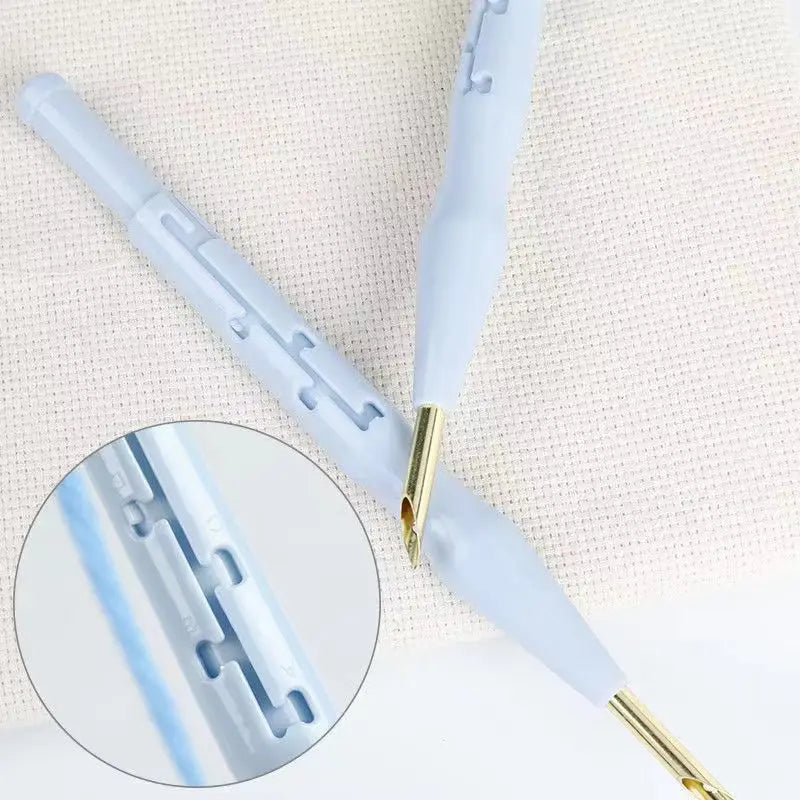 Embroidery Punch Needle Pen Kit for DIY Sewing and Crafts