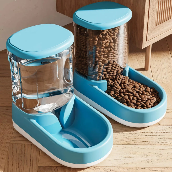 Large Capacity Dog Food Dispenser and Bowl - 3.8L Pet Feeder