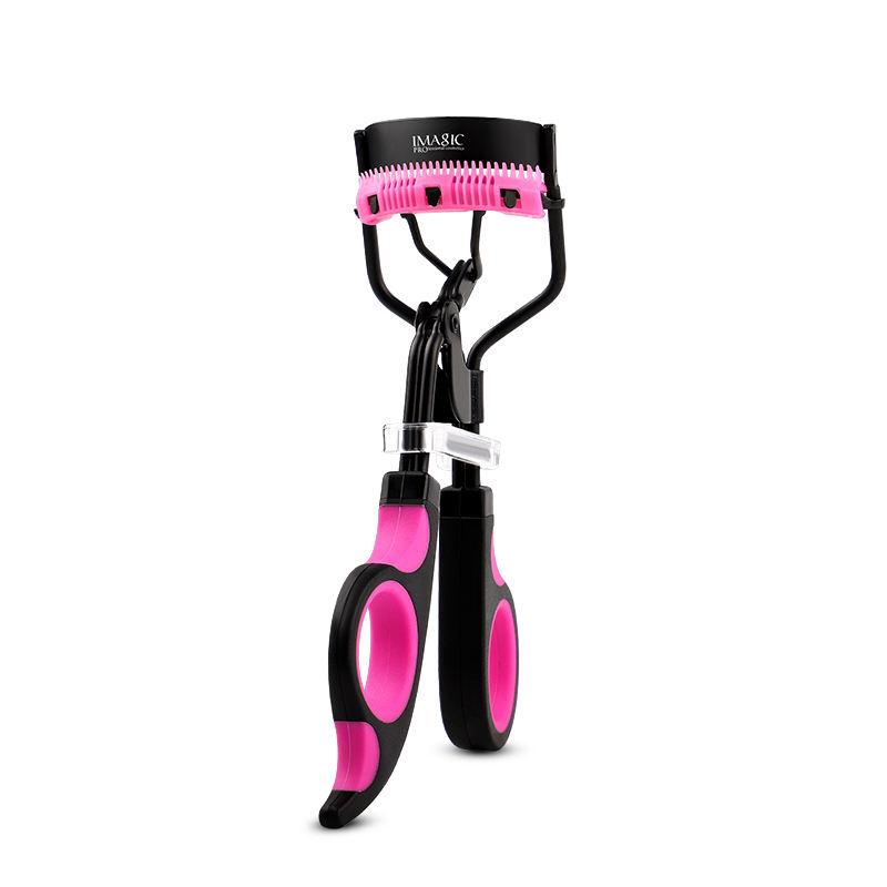 Compact Carbon Steel Eyelash Curler for Long-Lasting Curls