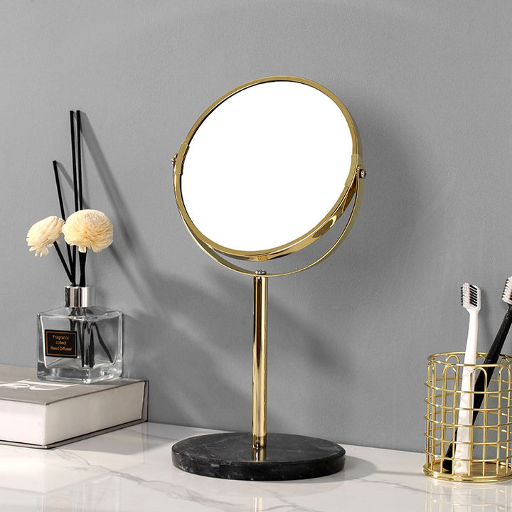 Natural Marble 360 Rotating Makeup Vanity Mirror