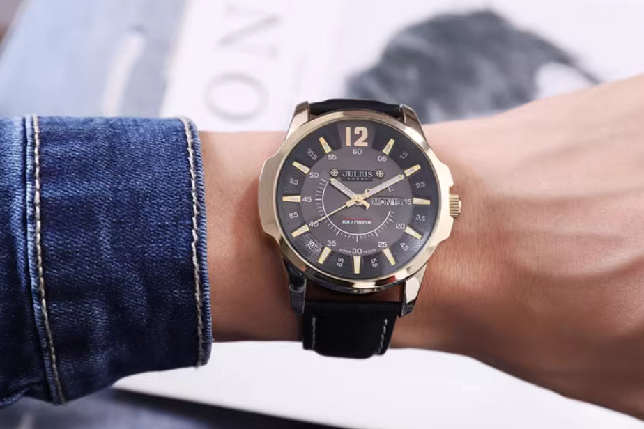 Fashion Calendar Week Quartz Handsome Men's Watch