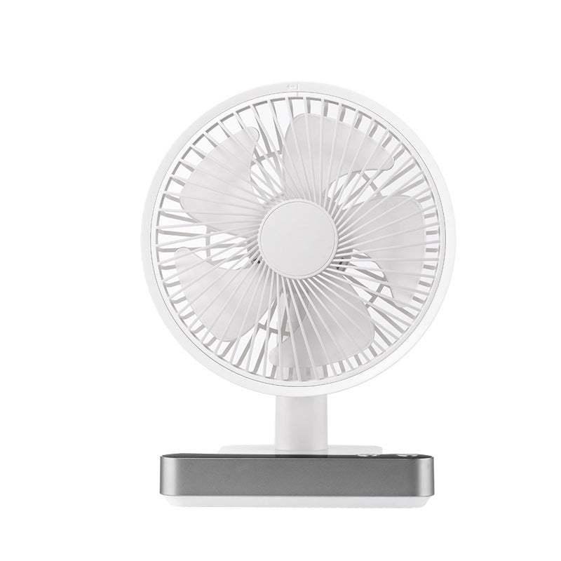 USB Rechargeable Oscillating Desk Fan with 4 Speed Settings