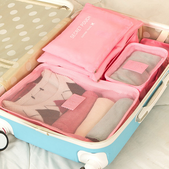 6pcs Travel Storage Organizer Bags