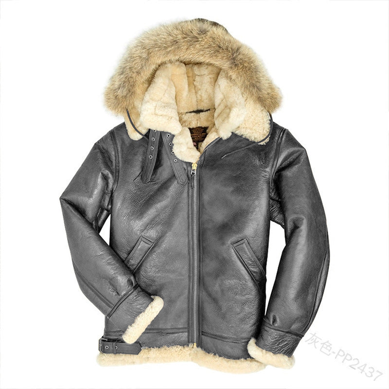 Fur Integrated Padded Jacket New Coat Men