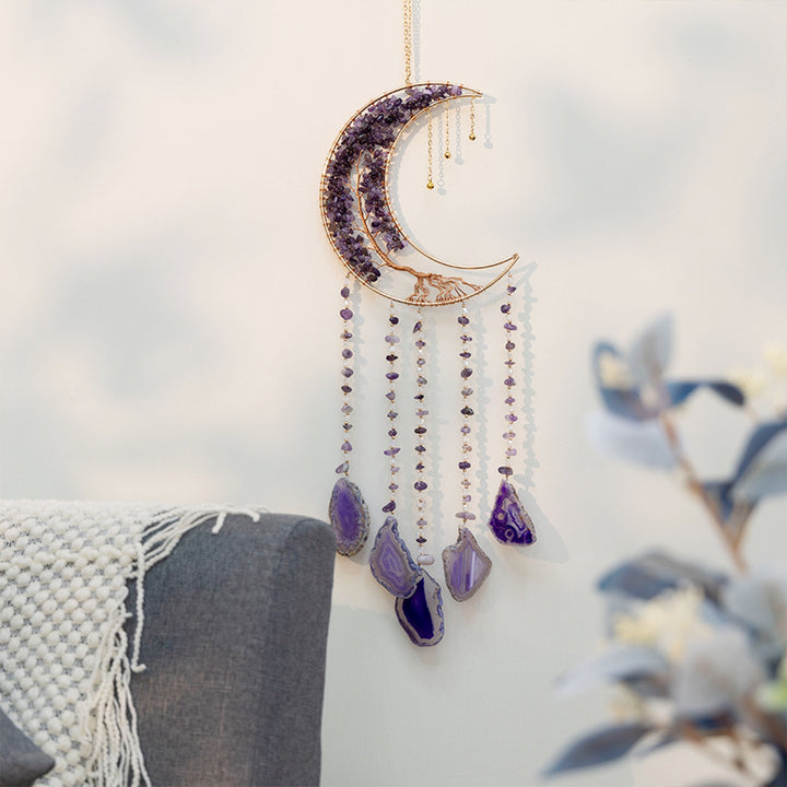 Natural Agate Crystal Crushed Stone Dream Catcher