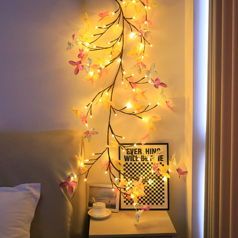 LED Butterfly Tree Rattan Lamp Flexible Shape