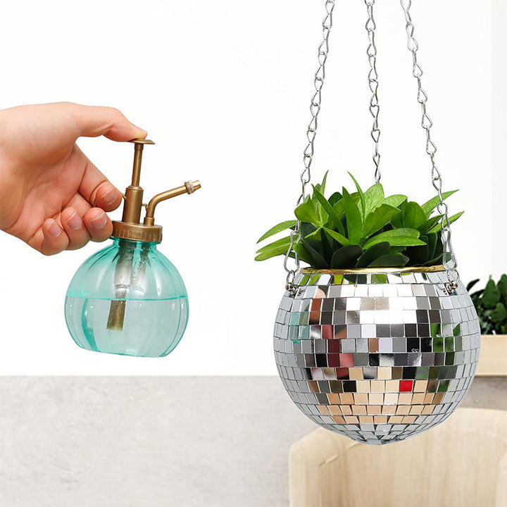 Disco Ball Hanging Planter