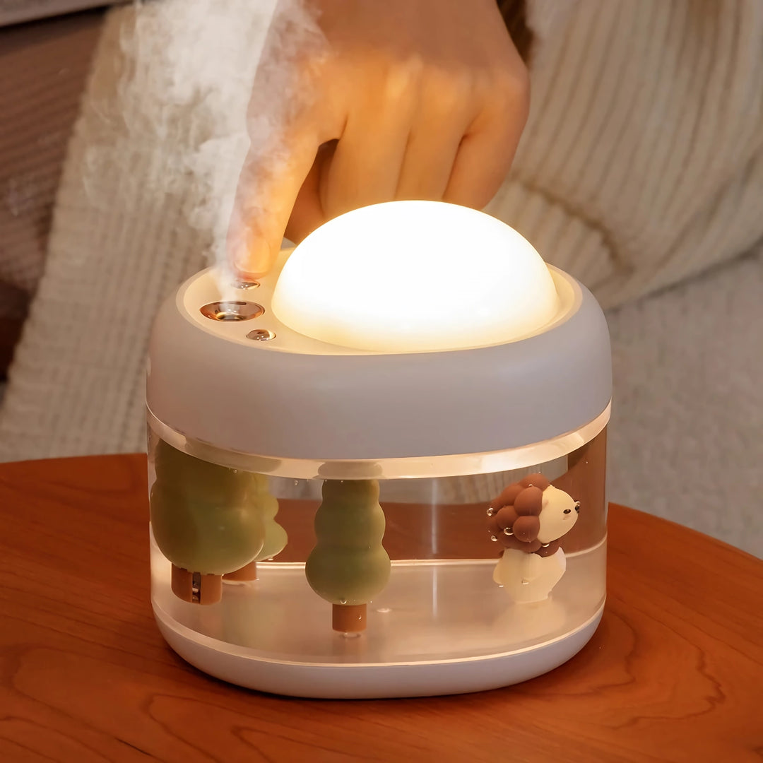 Wireless Rechargeable Projection Lamp & Air Humidifier