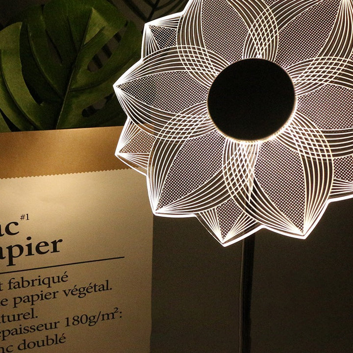 Modern LED Decorative Flower Table Lamp for Bedroom and Home Décor