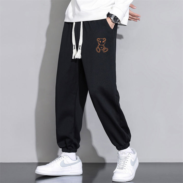 Cropped Casual Loose Men's Long Pants