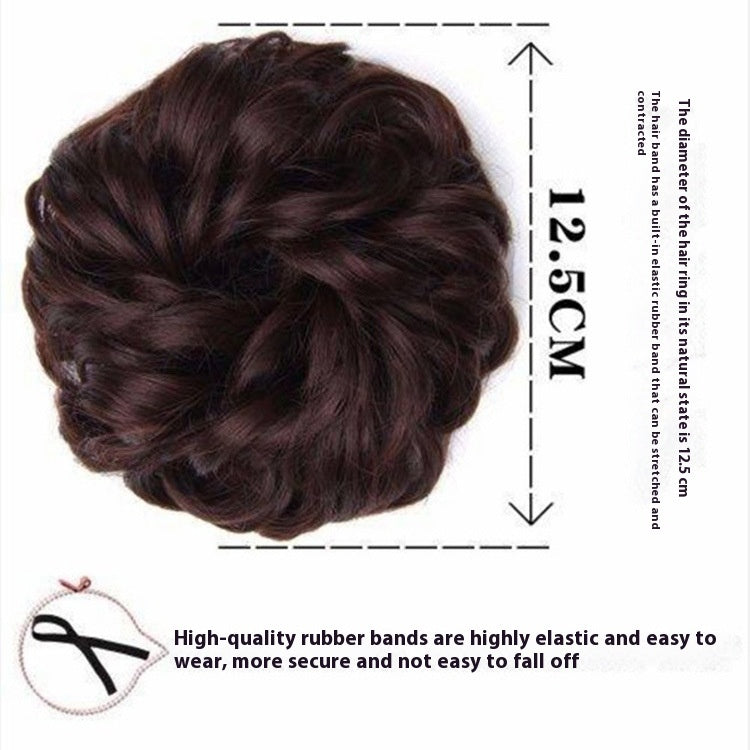 Wig Hair Band Bun Hair Band Fluffy Matte Simulation