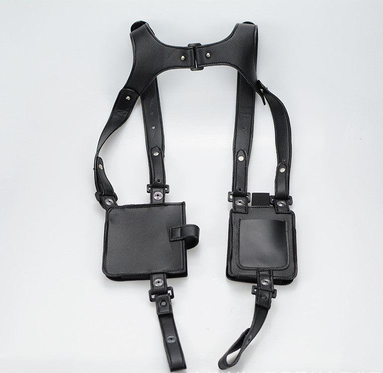 First Layer Cowhide Underarm Wallet Mobile Phone Bag Shoulder Strap - Trendha
