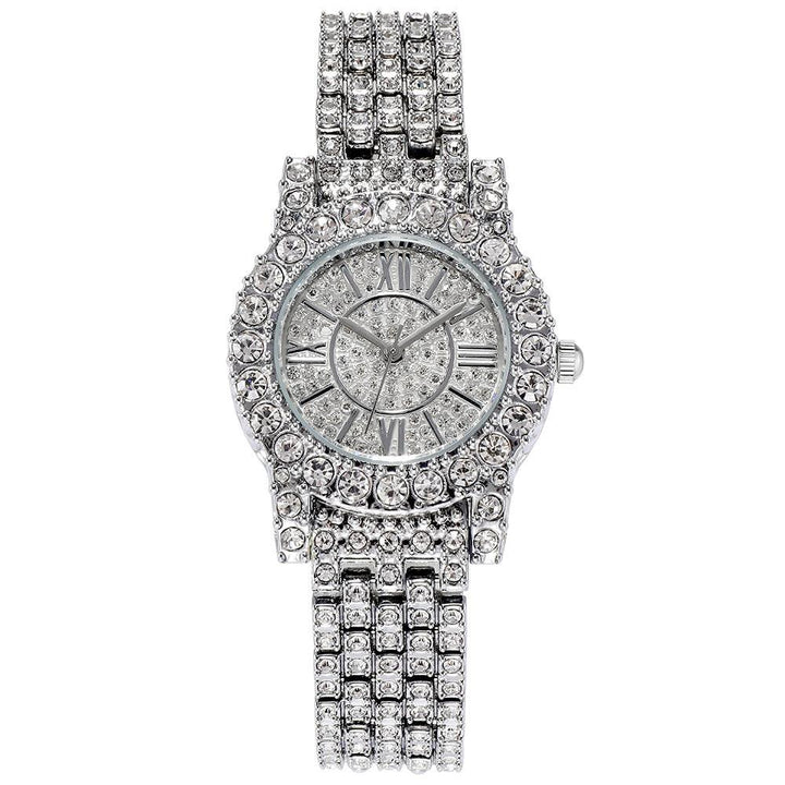 Full Rhinestone Starry Bracelet Waterproof Quartz Watch - Trendha