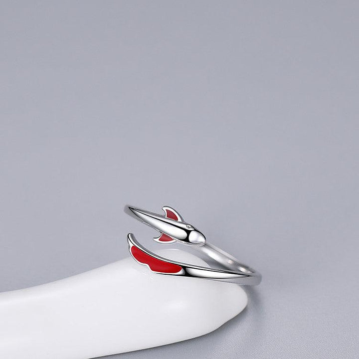 Koi Carp Women's Sterling Silver Plain Ring Niche - Trendha