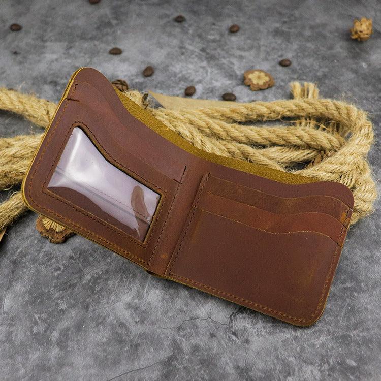 Leather Simple Multi Card Wallet - Trendha