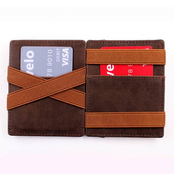 Leather Wallet Crazy Horse Leather Retro - Trendha