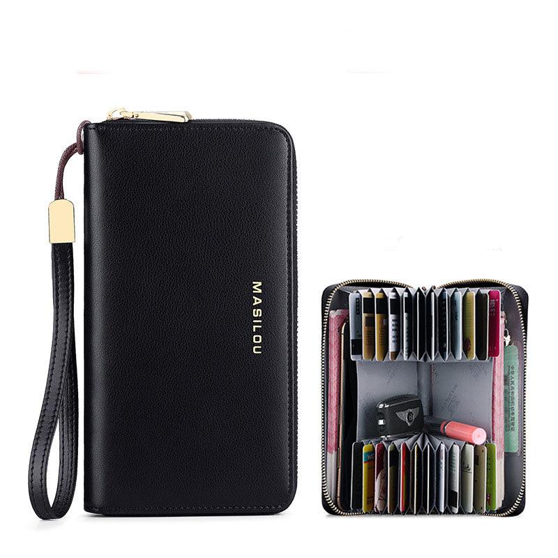 Long Multi-card Large Capacity Leather Men's Wallet - Trendha