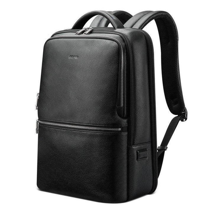 Men's Backpack Leather Large Capacity - Trendha