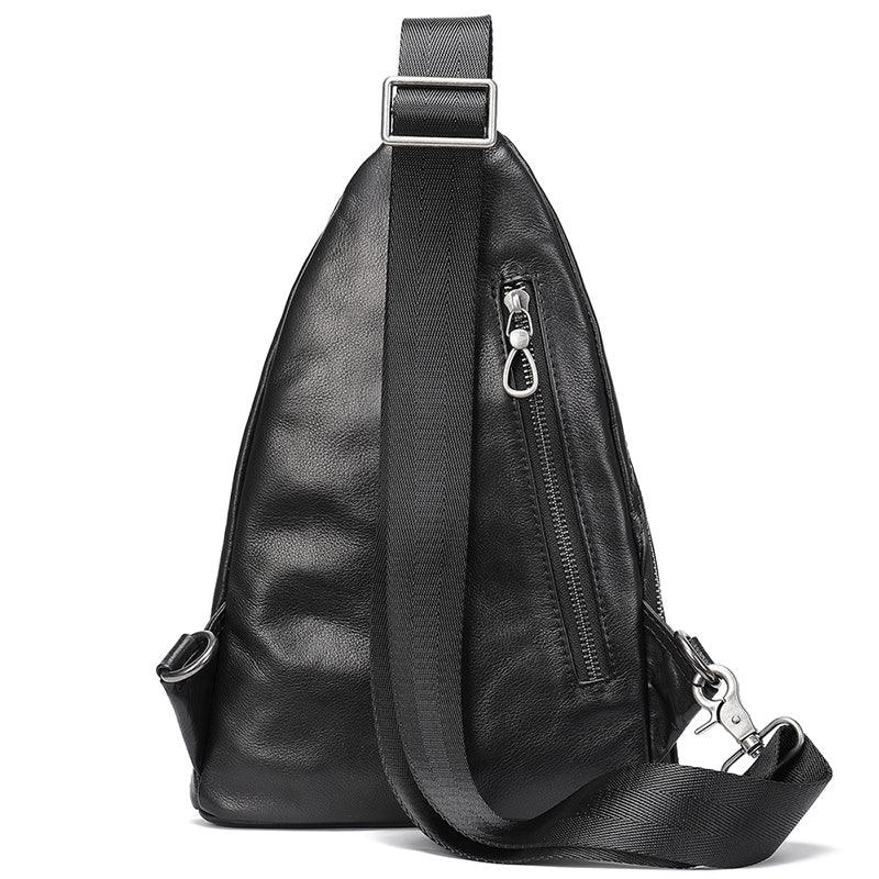 Men's Fashion Leather Messenger Bag For Business - Trendha