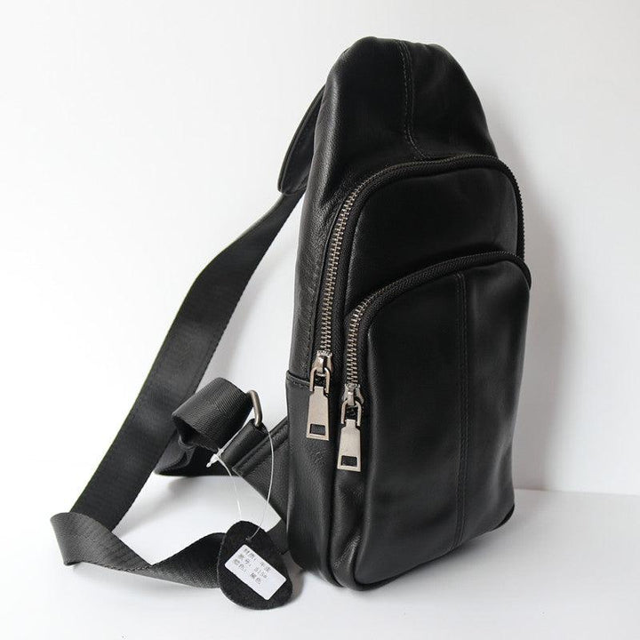 Men's Sports Cross-body Bag Top Layer Cowhide Business Backpack - Trendha