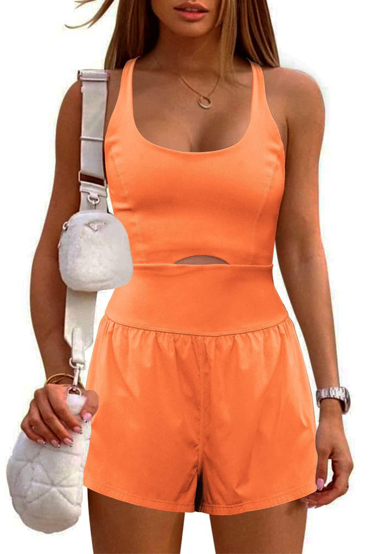 Outdoor Sports Women's Shorts Vest Casual Jumpsuit - Trendha