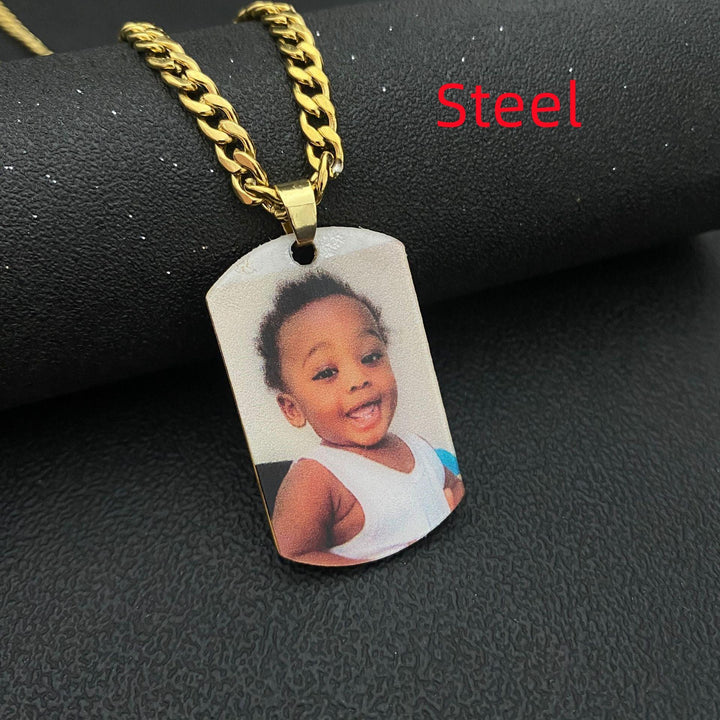 Picture Portrait Necklace Stainless Steel - Trendha
