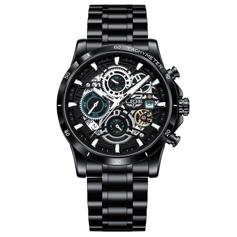 Quartz Watch Skeleton Design Multifunctional - Trendha