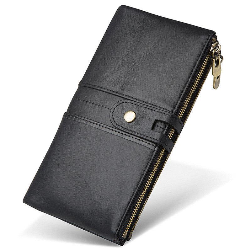 Really Multi-card Leather Men's Wallet Business Casual Long - Trendha