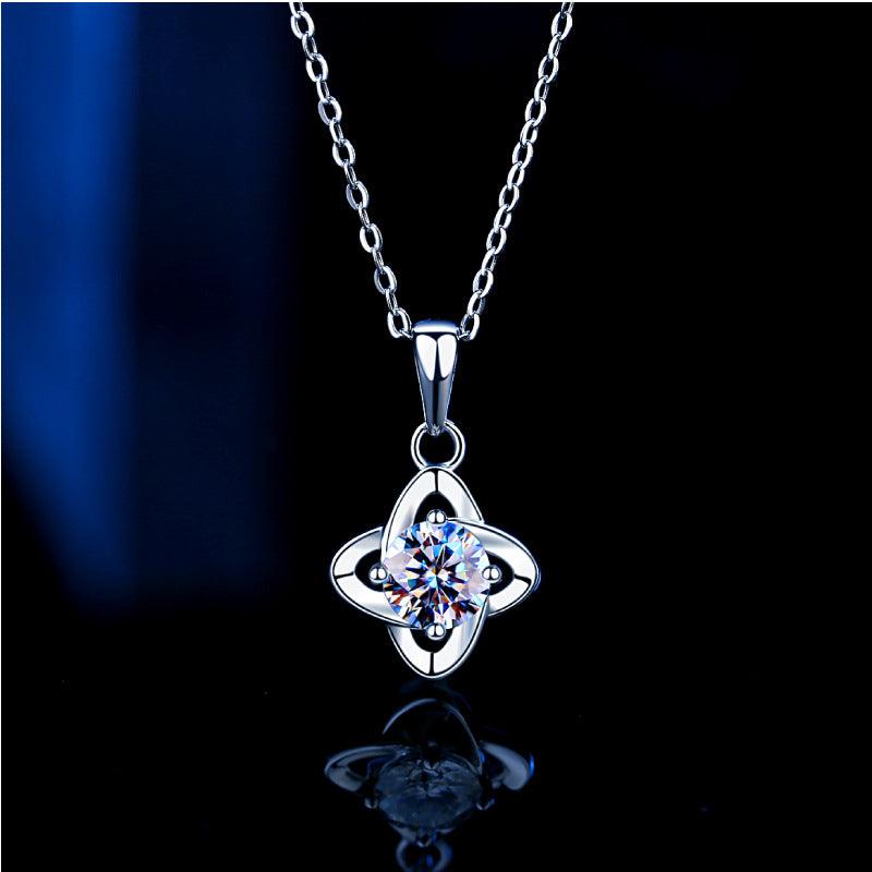 Simple Mosang Diamond Charm Pendant - Trendha