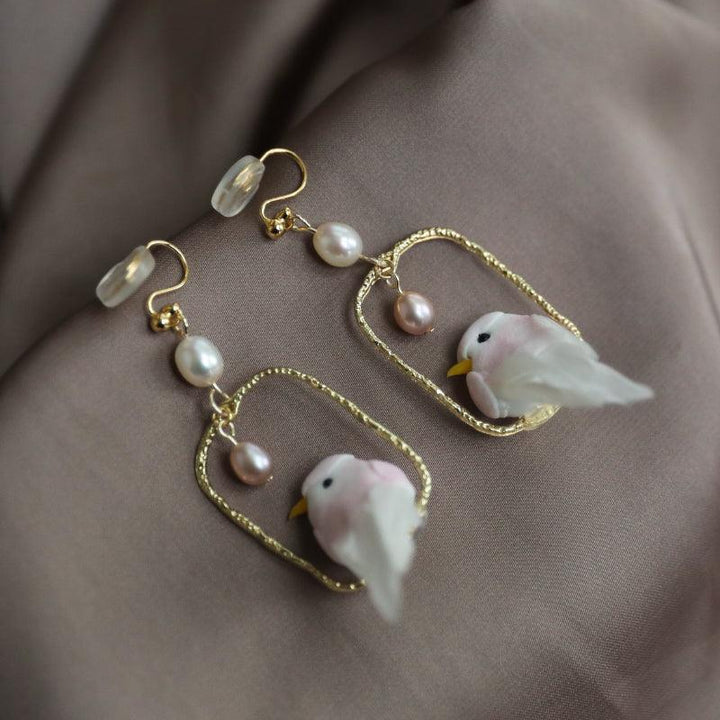 Simulated Bird Earrings With Ancient Style Creativity - Trendha