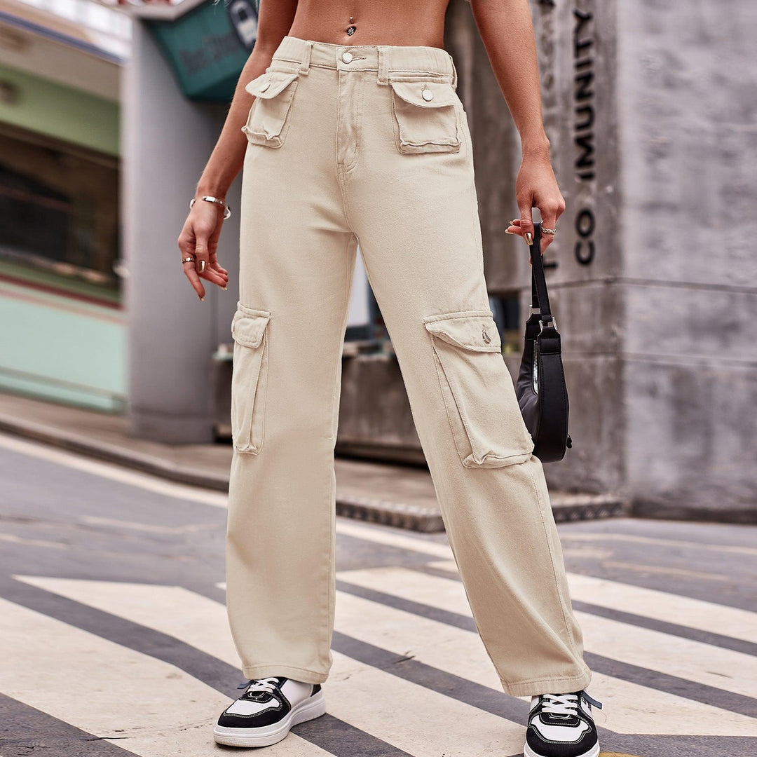 Women's Multi-pocket Design Jeans Casual - Trendha