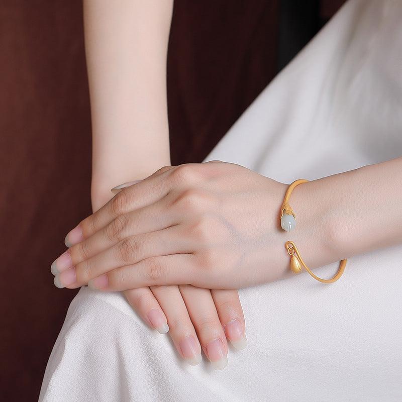 Women's Silver Retro Simple Bracelet - Trendha