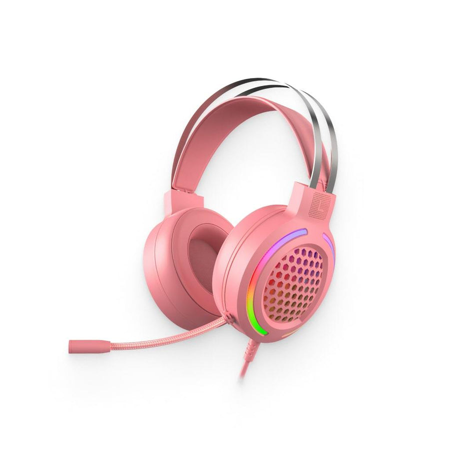Pink Hollow Textured Headset - Trendha
