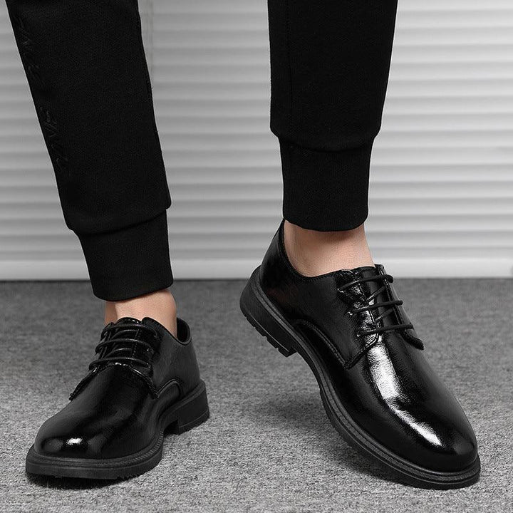 Men's Business Waterproof Versatile Breathable Black Casual Shoes - Trendha
