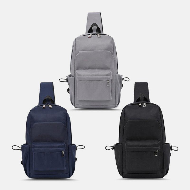 Men Oxford Large Capacity Chest Bag Multi-pockets Crossbody Bag Shoulder Bag - Trendha