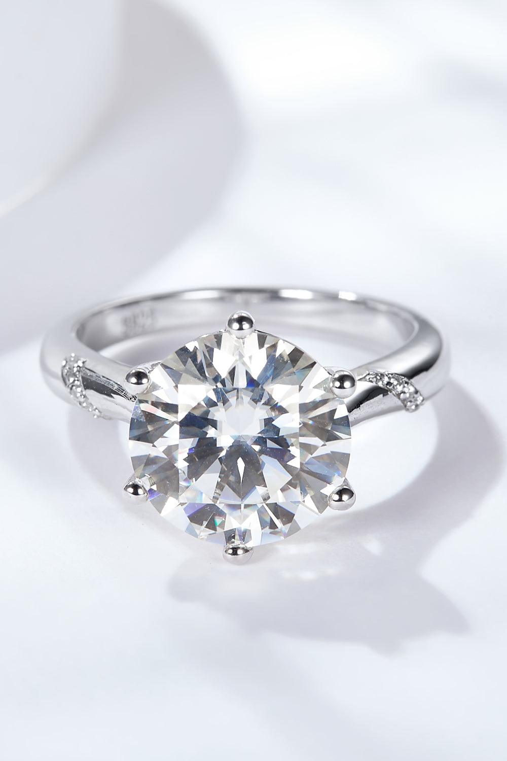 5 Carat Moissanite Solitaire Ring - Trendha