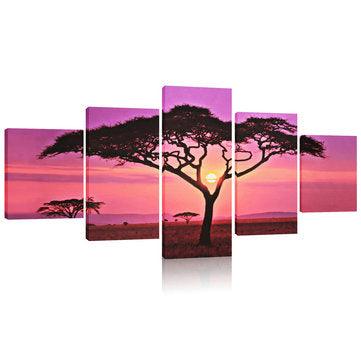 Large Sunset&Tree Canvas Print Wall Art Painting Picture NO Frame Home Decorations - Trendha